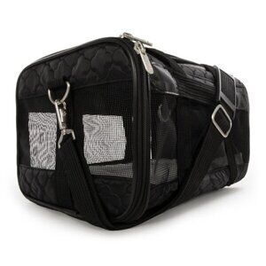 Pet Carrier, Black Lattice Stitching, Small